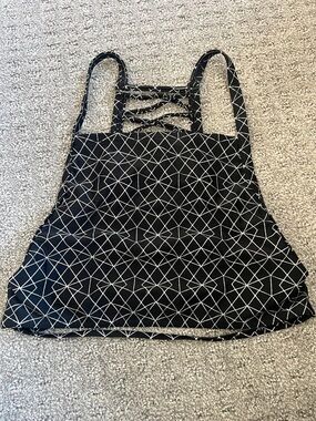 Black Geometric Strappy Women's Swim Top RVCA